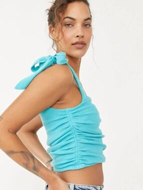 FREE PEOPLE Boulevard Cotton Crop Top